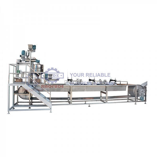 150-1200 kg/h Hard Candy Forming Machine Depositor Confectionery Production Line 55-60 n/min