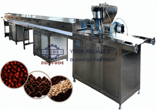 120kg/hr Capacity Chocolate Chipes Production Line For Depositing Chocolate Drops, Chips