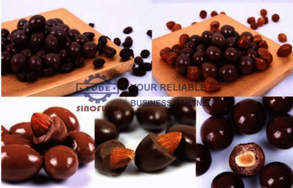 High Productivity Chocolate Coating Belt For Enrobing And Coating Chocolate Paste To Round