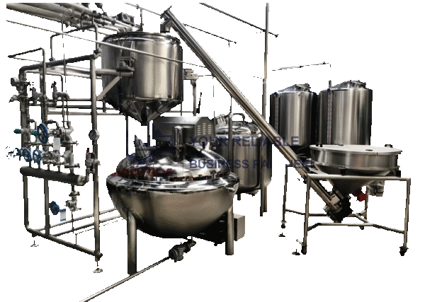 Stainless Steel SUS304 Or SUS316L Electrical Open Type Cooking Kettles Automatic Controlled