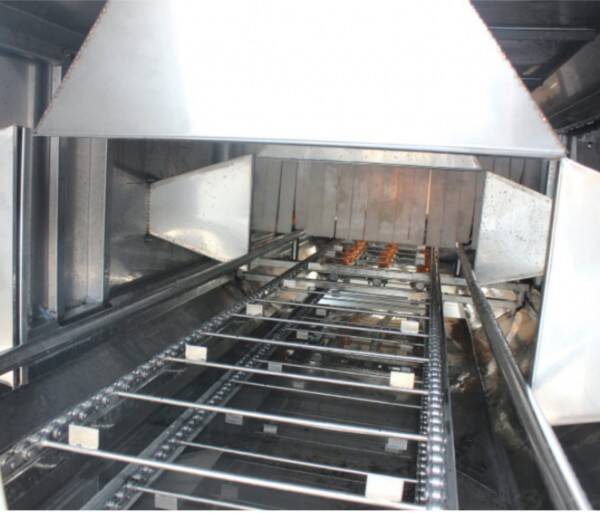 Frequency Converted Plastic Tray Cleaning System 15KW Power 750mm Washing Height