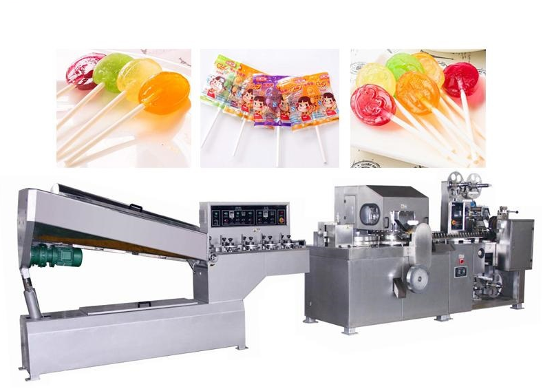 200-300kg/h Easy Operating Compact Structure Small Lollipop Making Machine