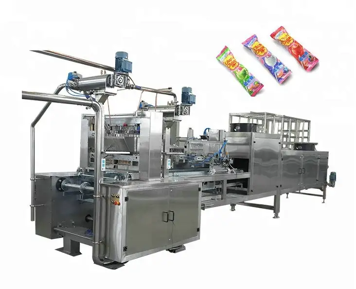 304 Stainless Steel 300kg/h Lollipop Candy Making Machine